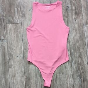 Pink Sleeveless Contour Bodysuit M